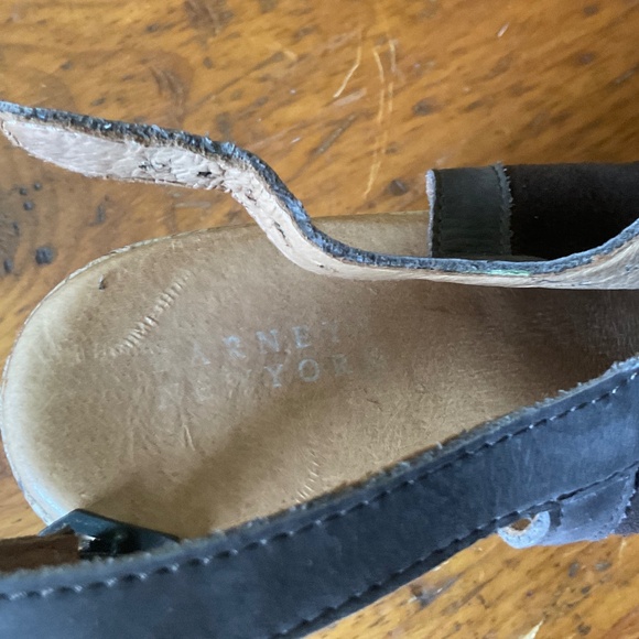 Barneys New York chocolate suede wedges size 7 - Picture 7 of 10